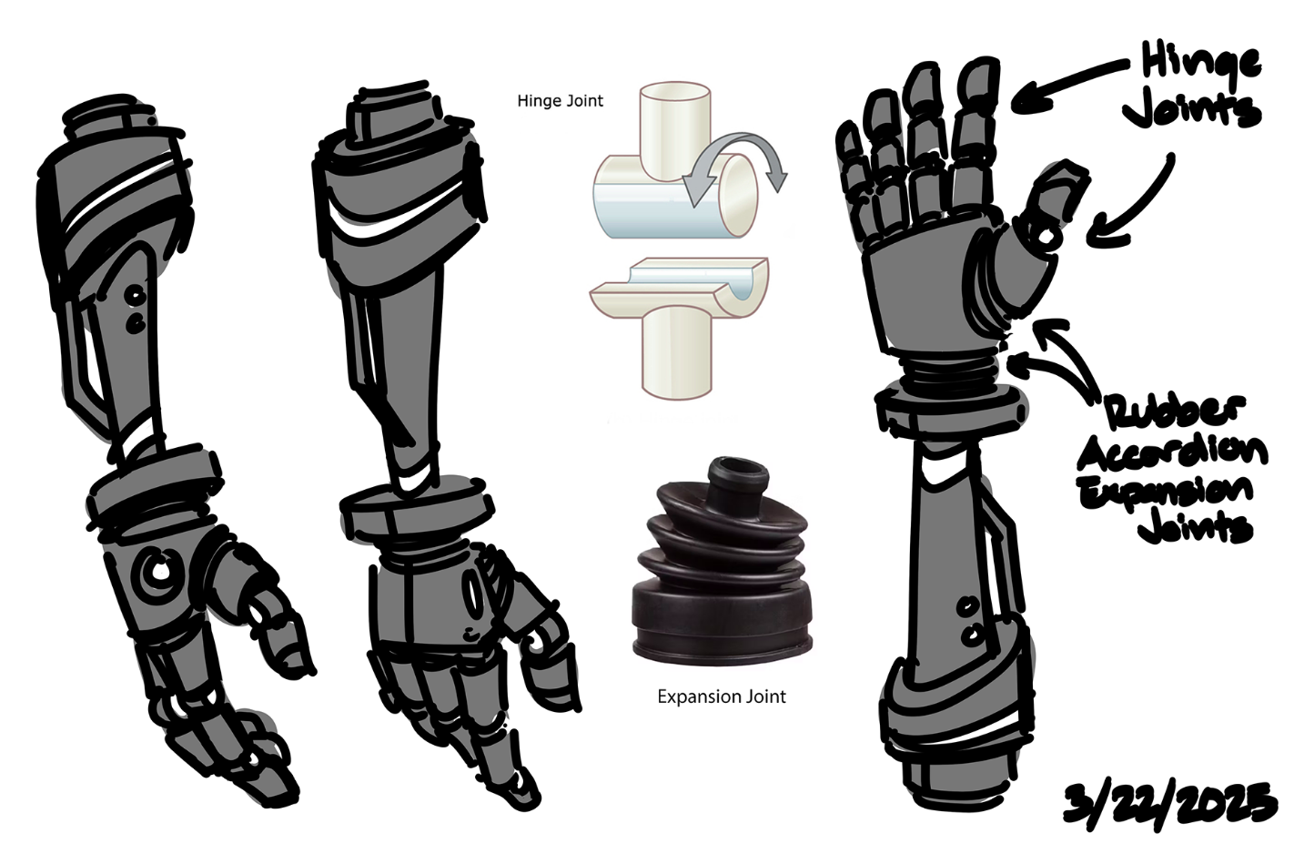 Finalized robot arm design for Leo