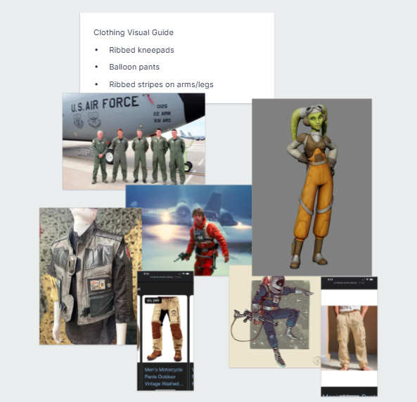 Clothing visual guide
