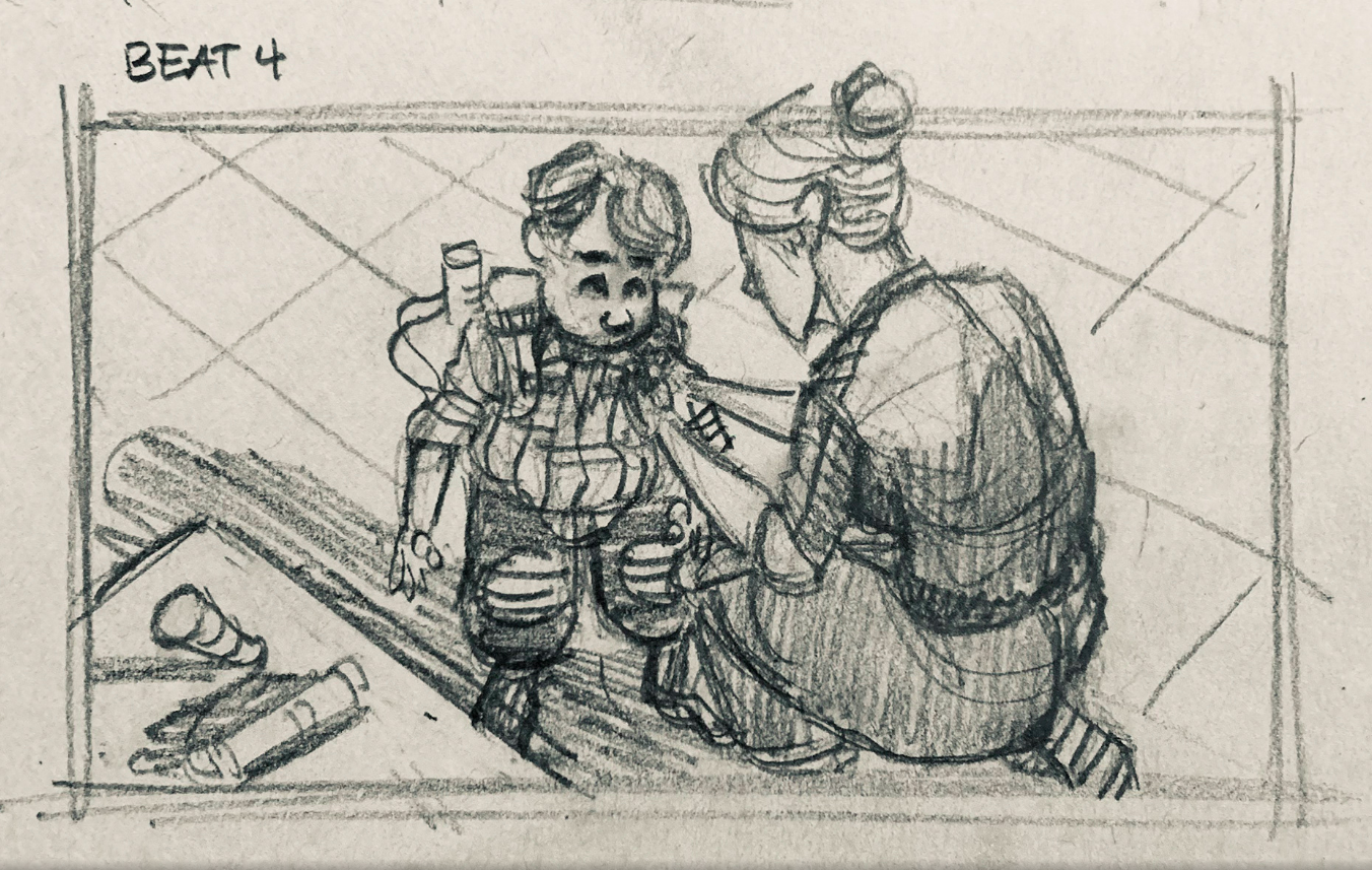 Additional early rough story beat 4