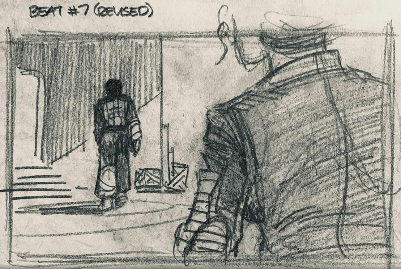 Revised early rough story beat 7