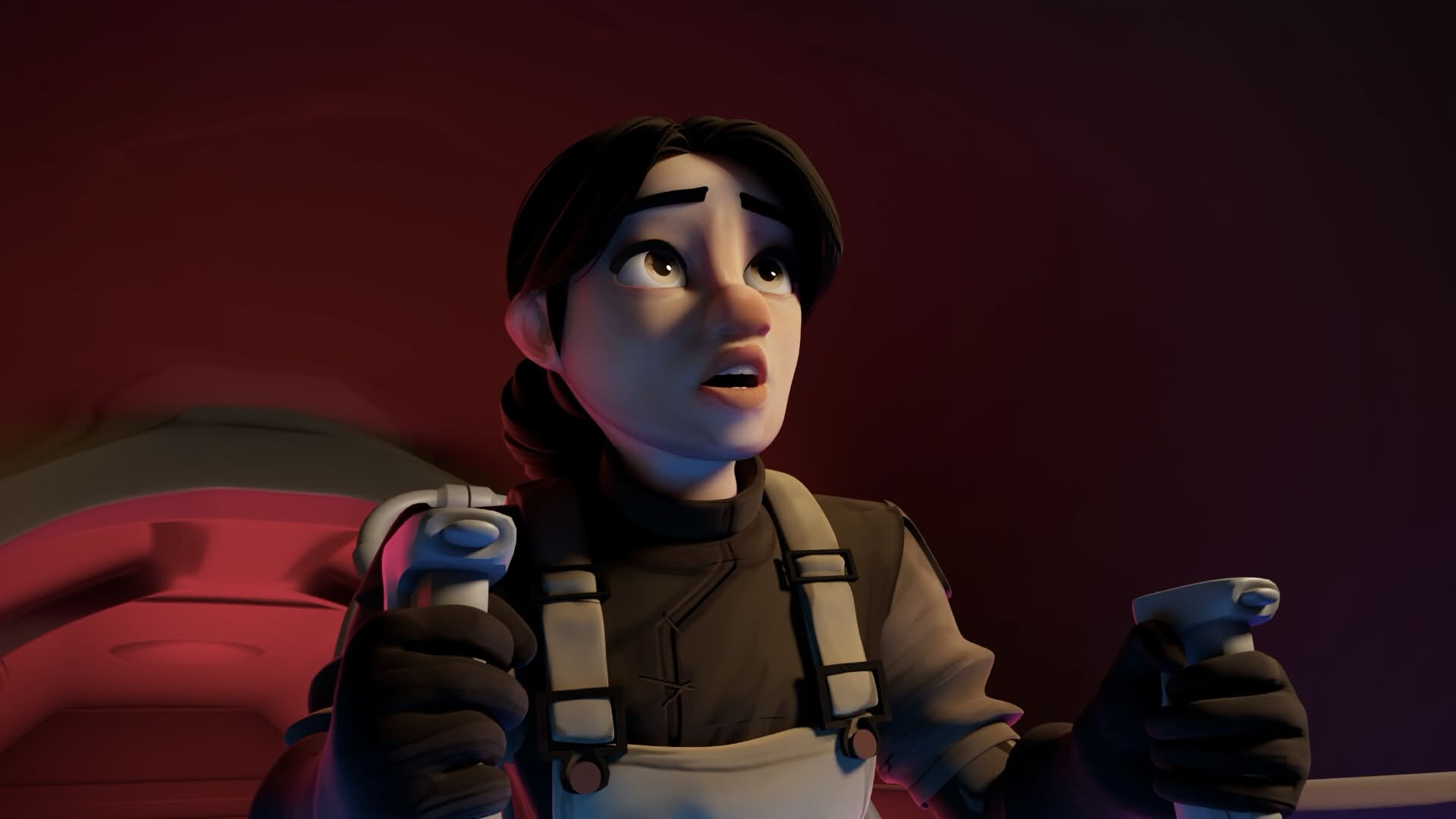 Early lighting test exploring subsurface scattering, textures, and eye bounce light