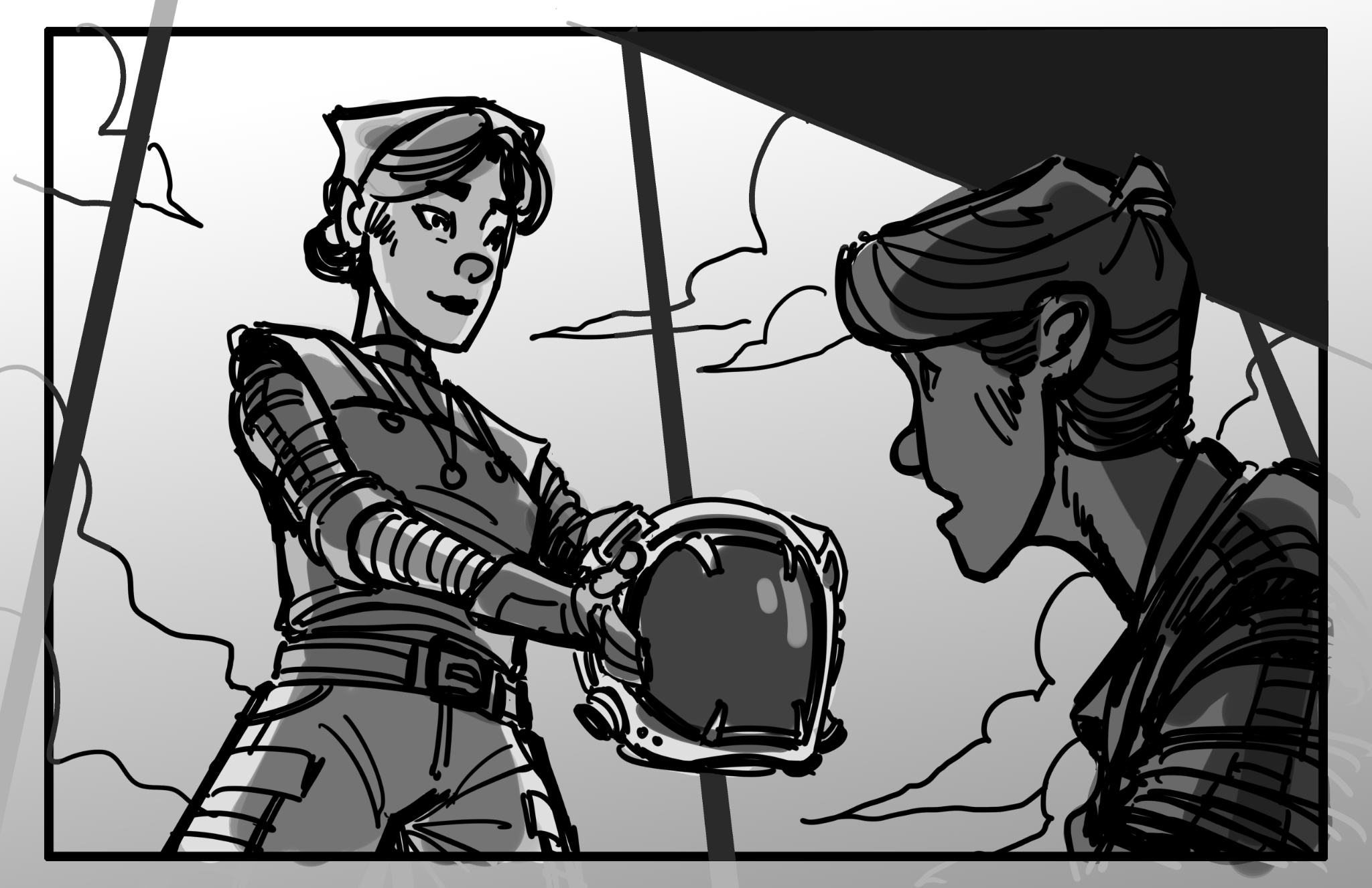 Storyboard panel, March 12, 2025
