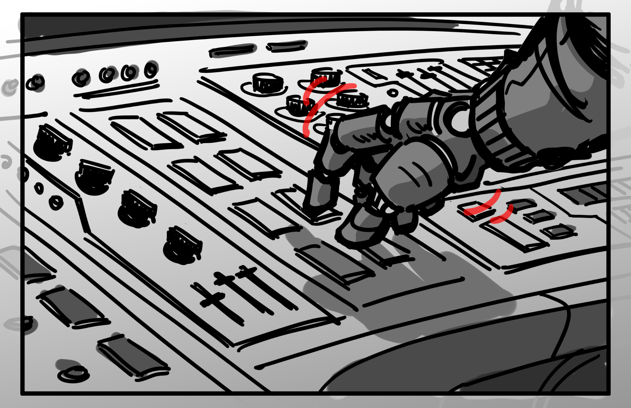 Storyboard panel, March 12, 2025