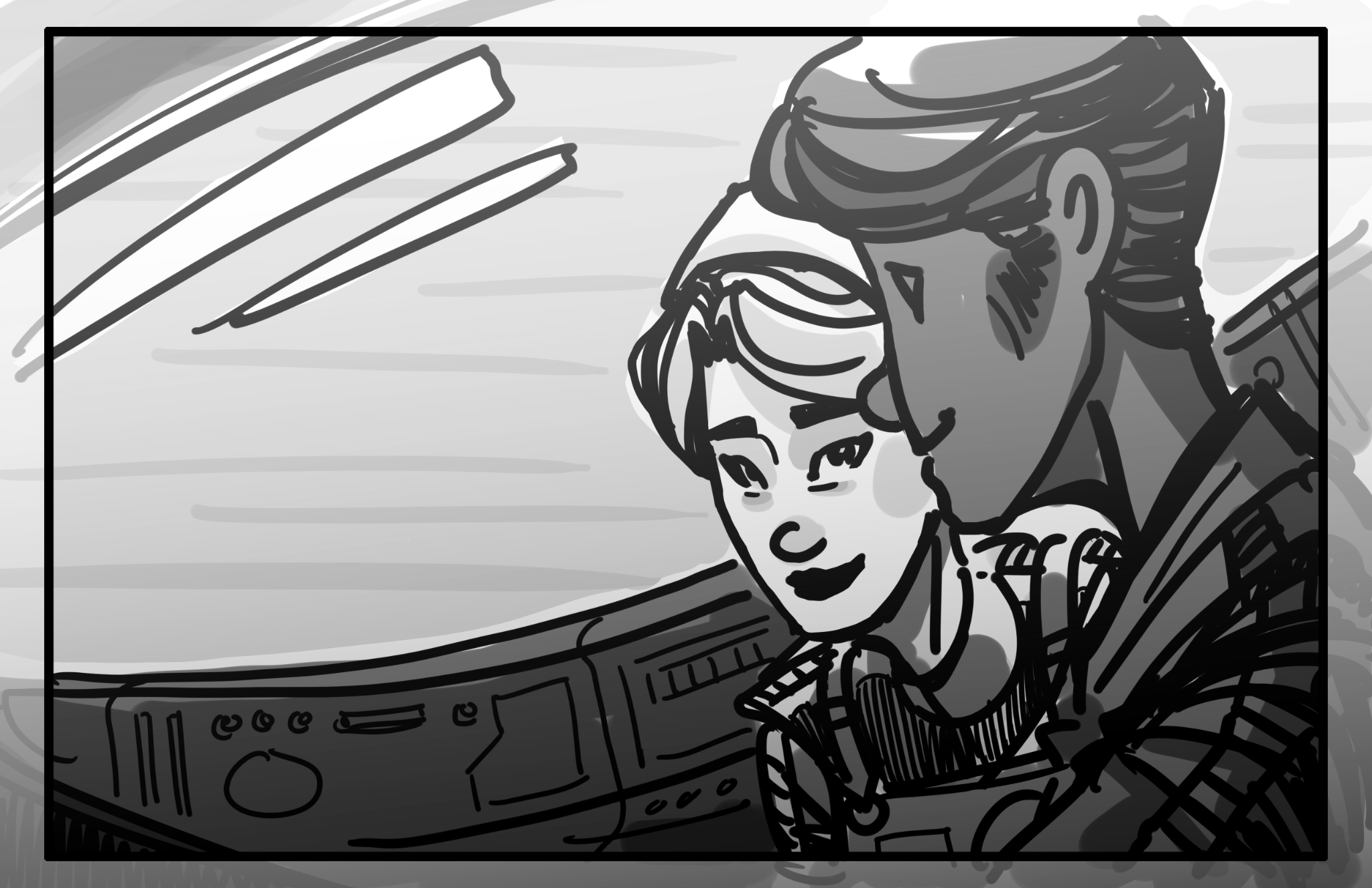 Storyboard panel, March 12, 2025