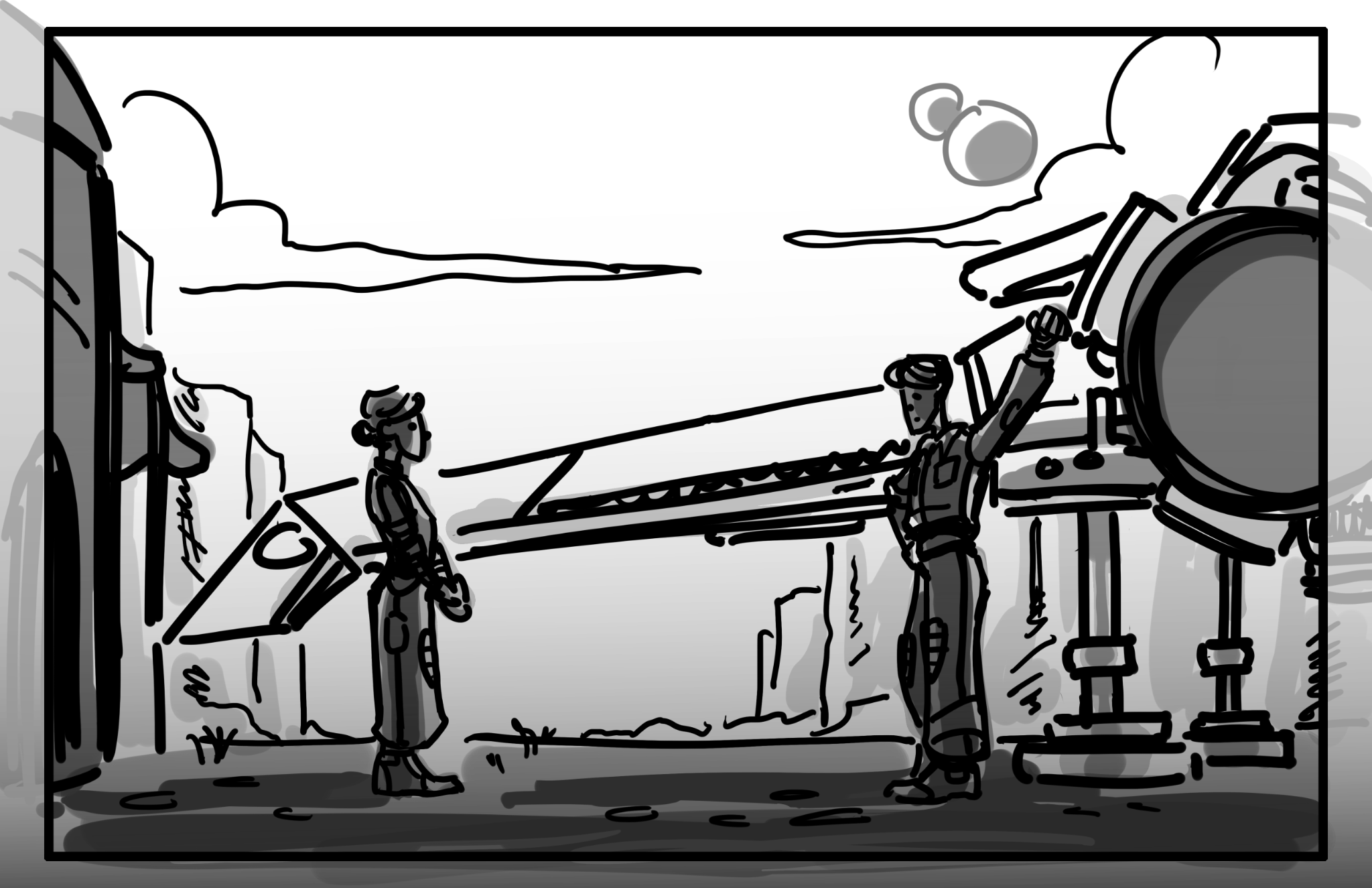 Storyboard panel, March 12, 2025