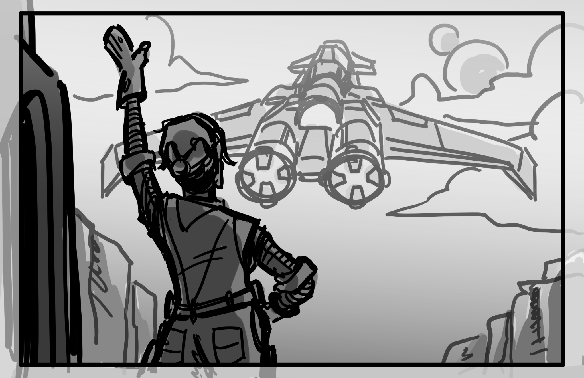 Storyboard panel, March 12, 2025