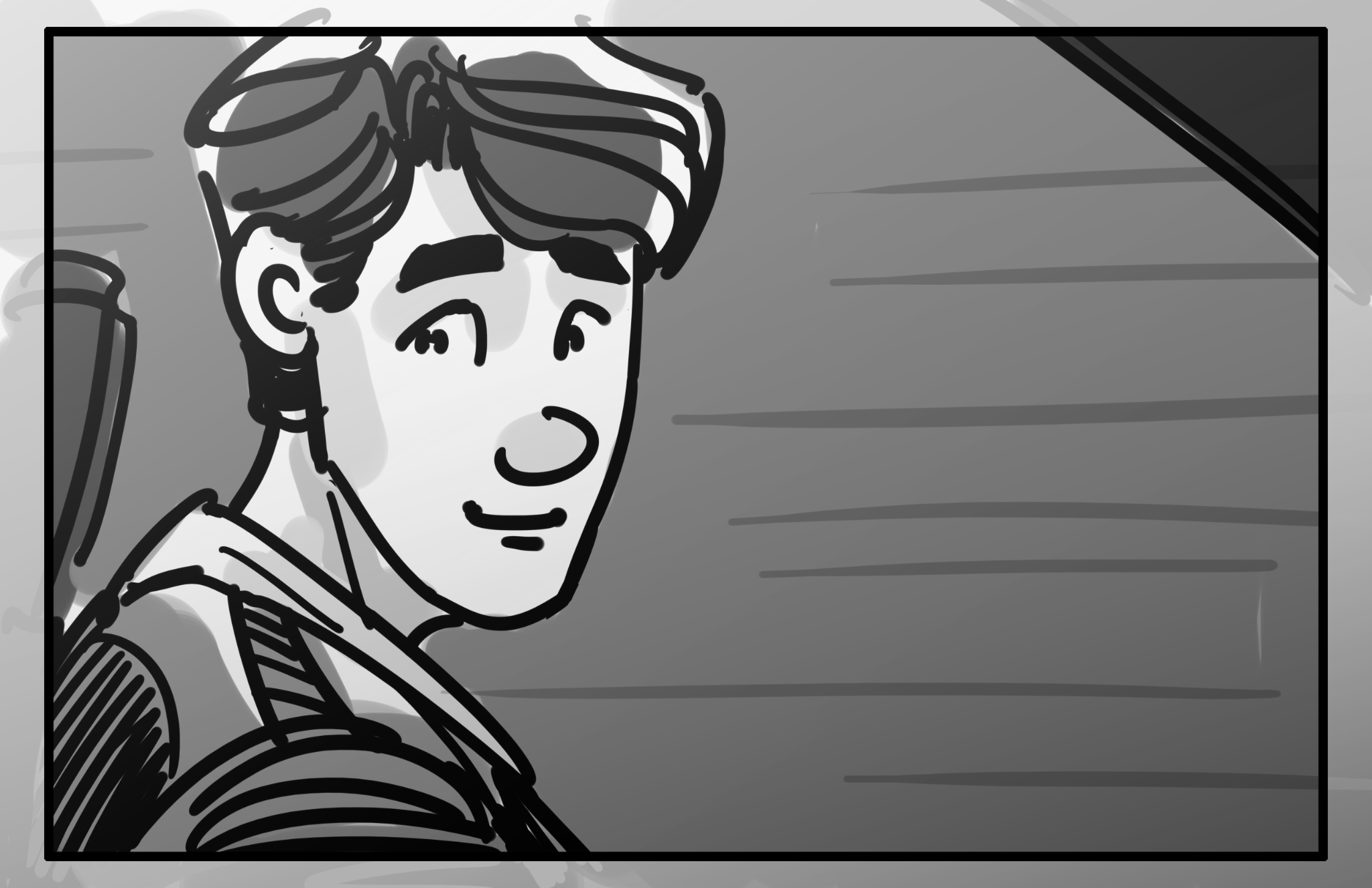 Storyboard panel, March 12, 2025
