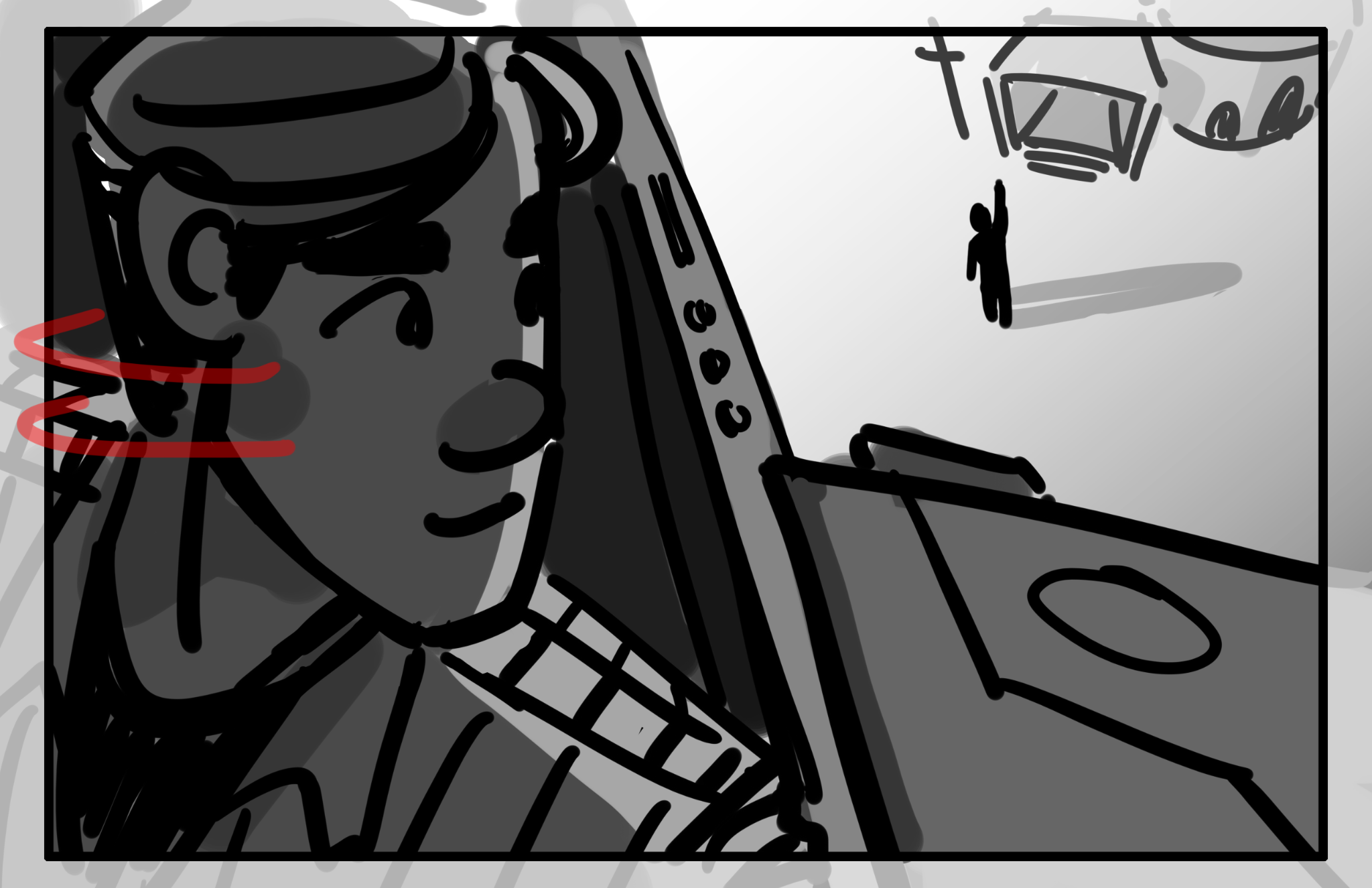 Storyboard panel, March 12, 2025