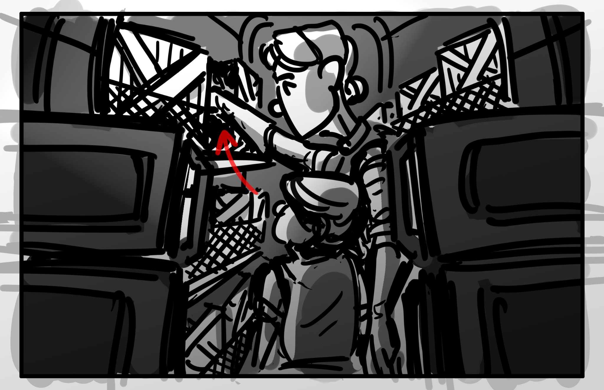 Storyboard panel, March 19, 2025