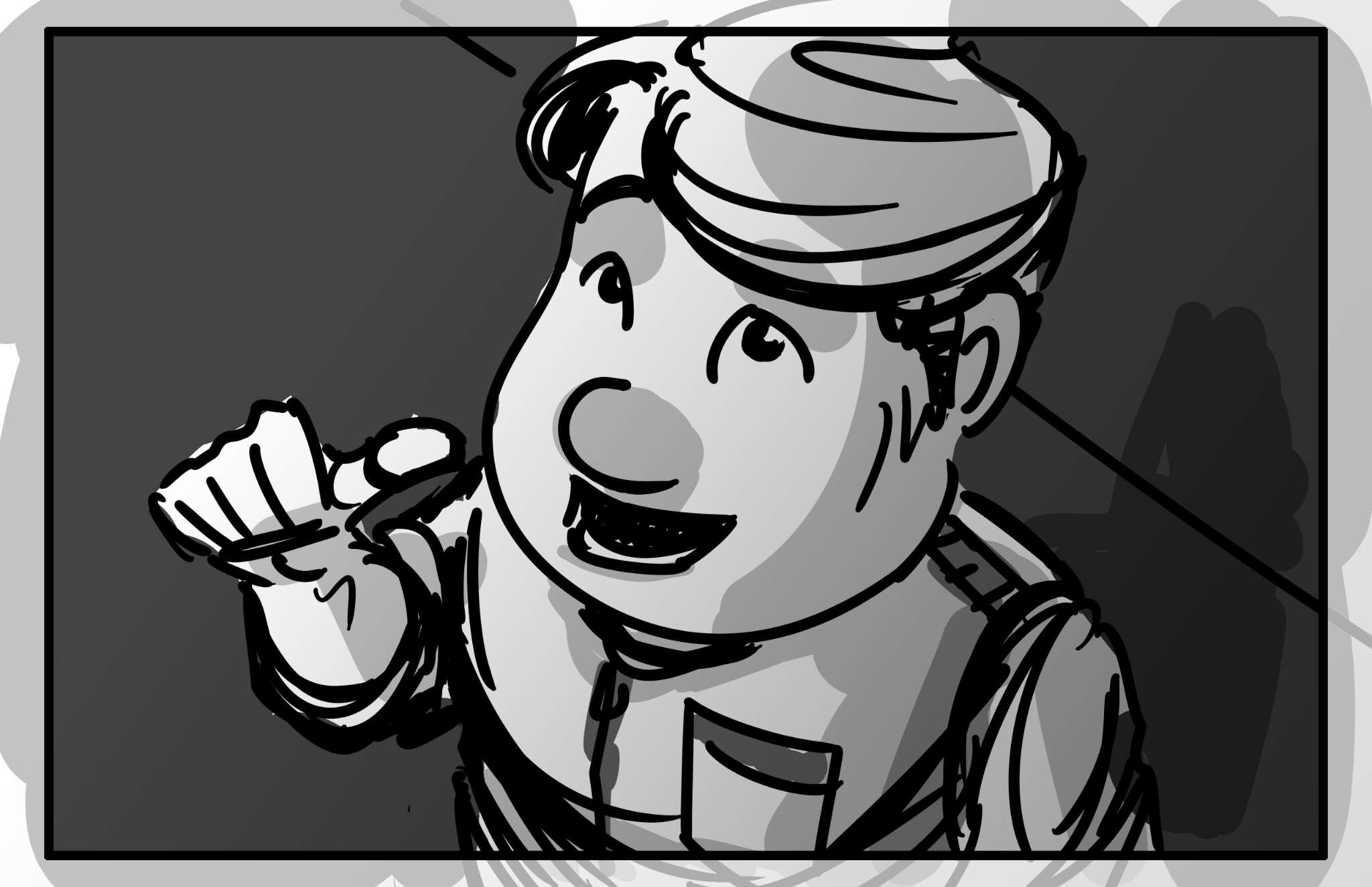 Storyboard panel, March 19, 2025