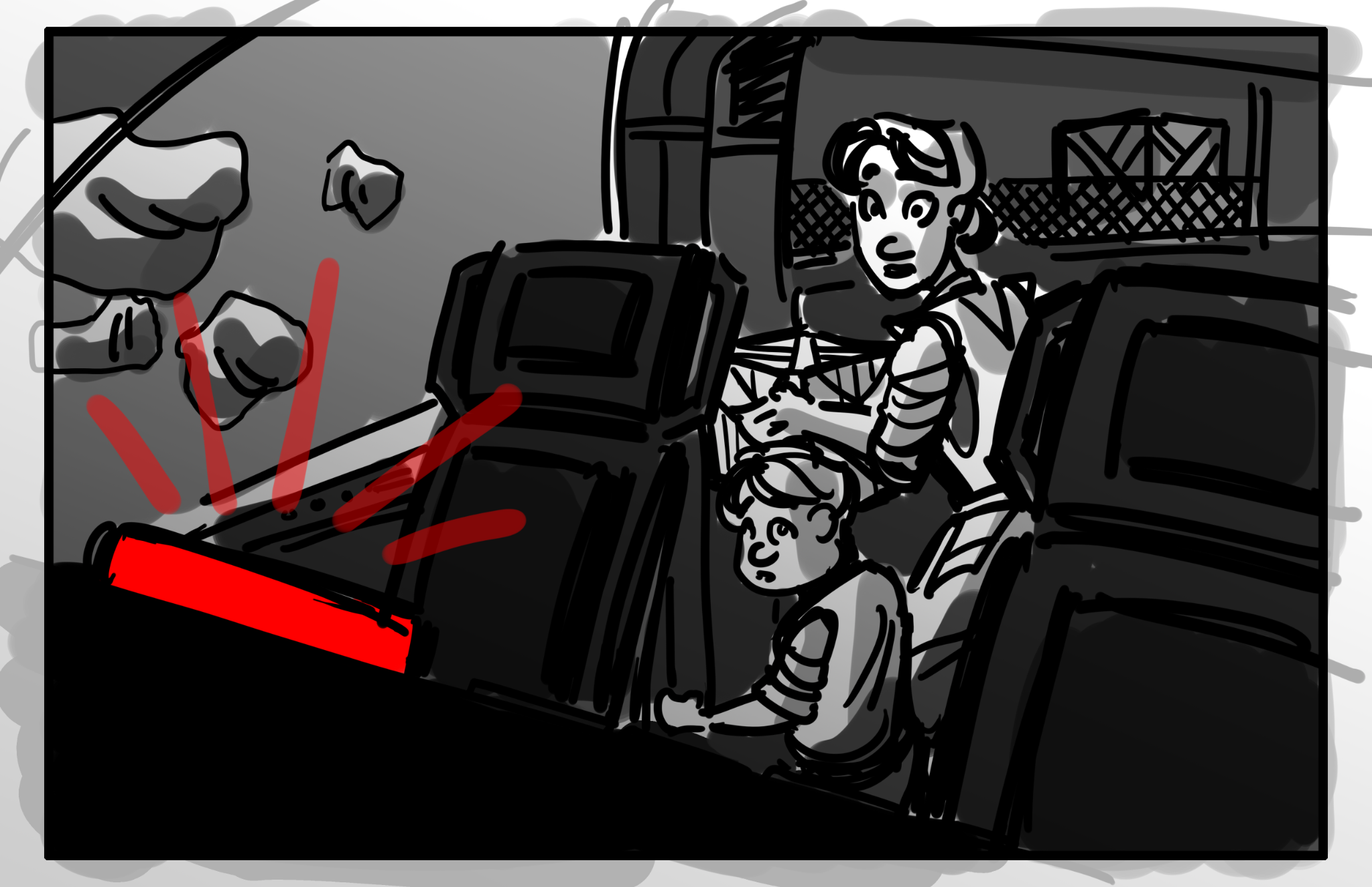 Storyboard panel, March 19, 2025