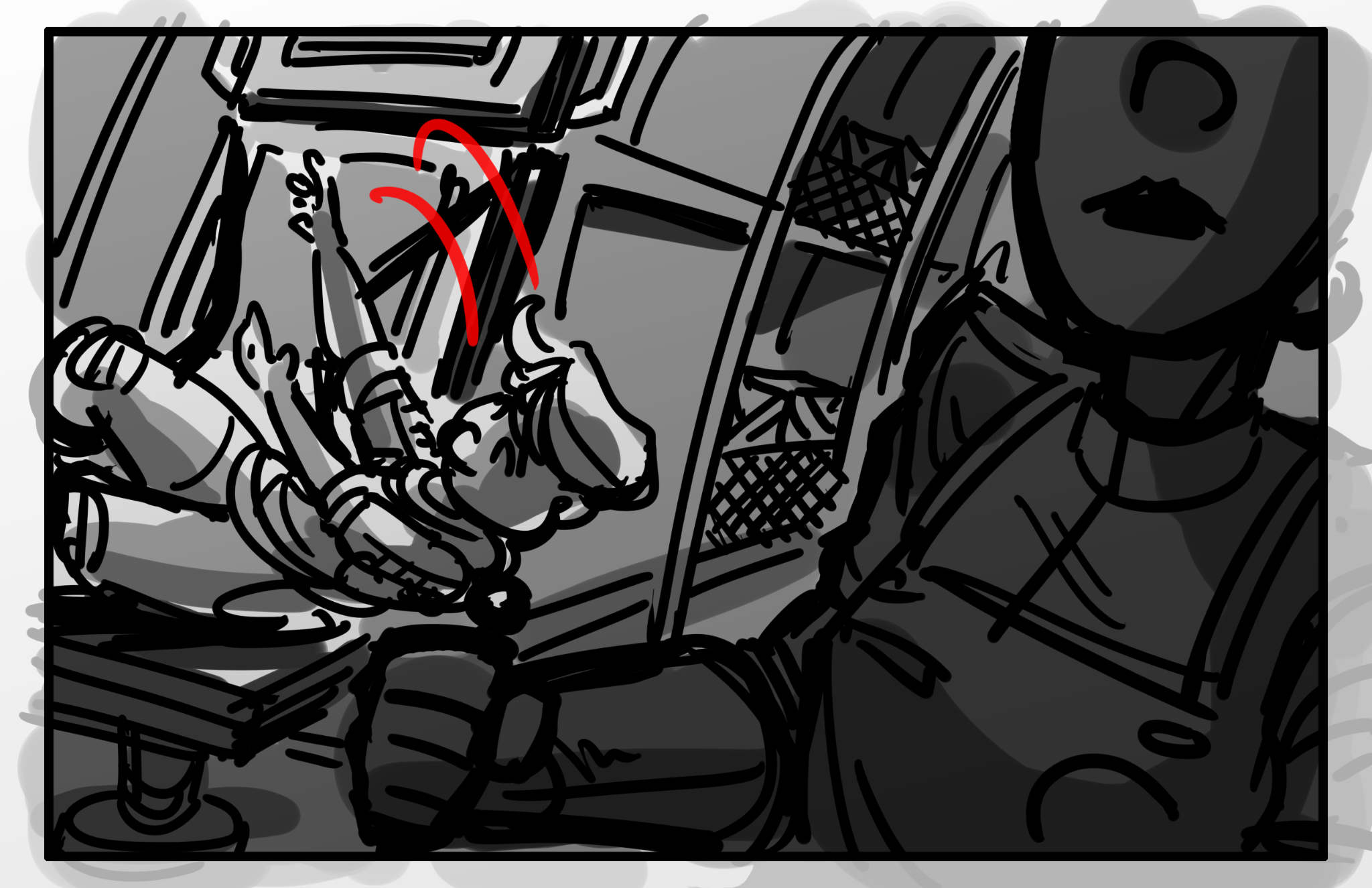 Storyboard panel, March 19, 2025