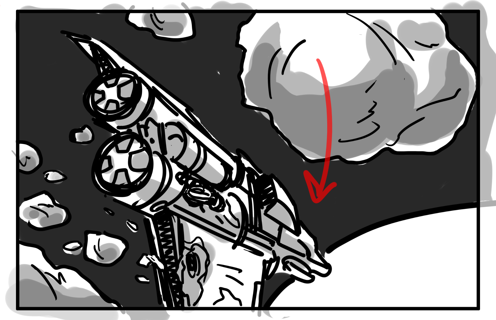 Storyboard panel, March 19, 2025