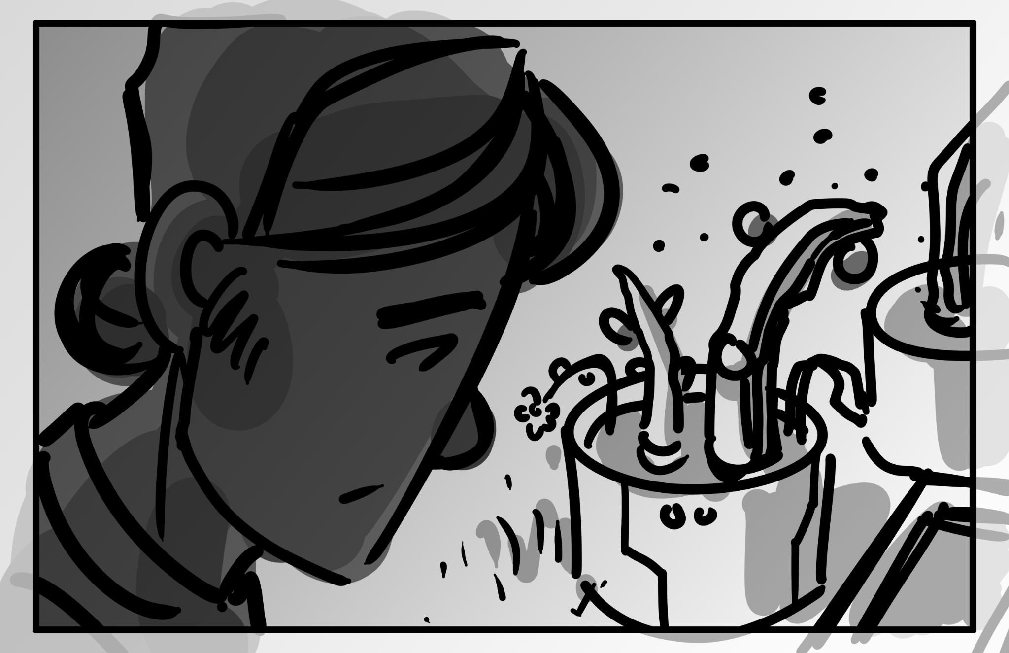 Storyboard panel, March 26, 2025