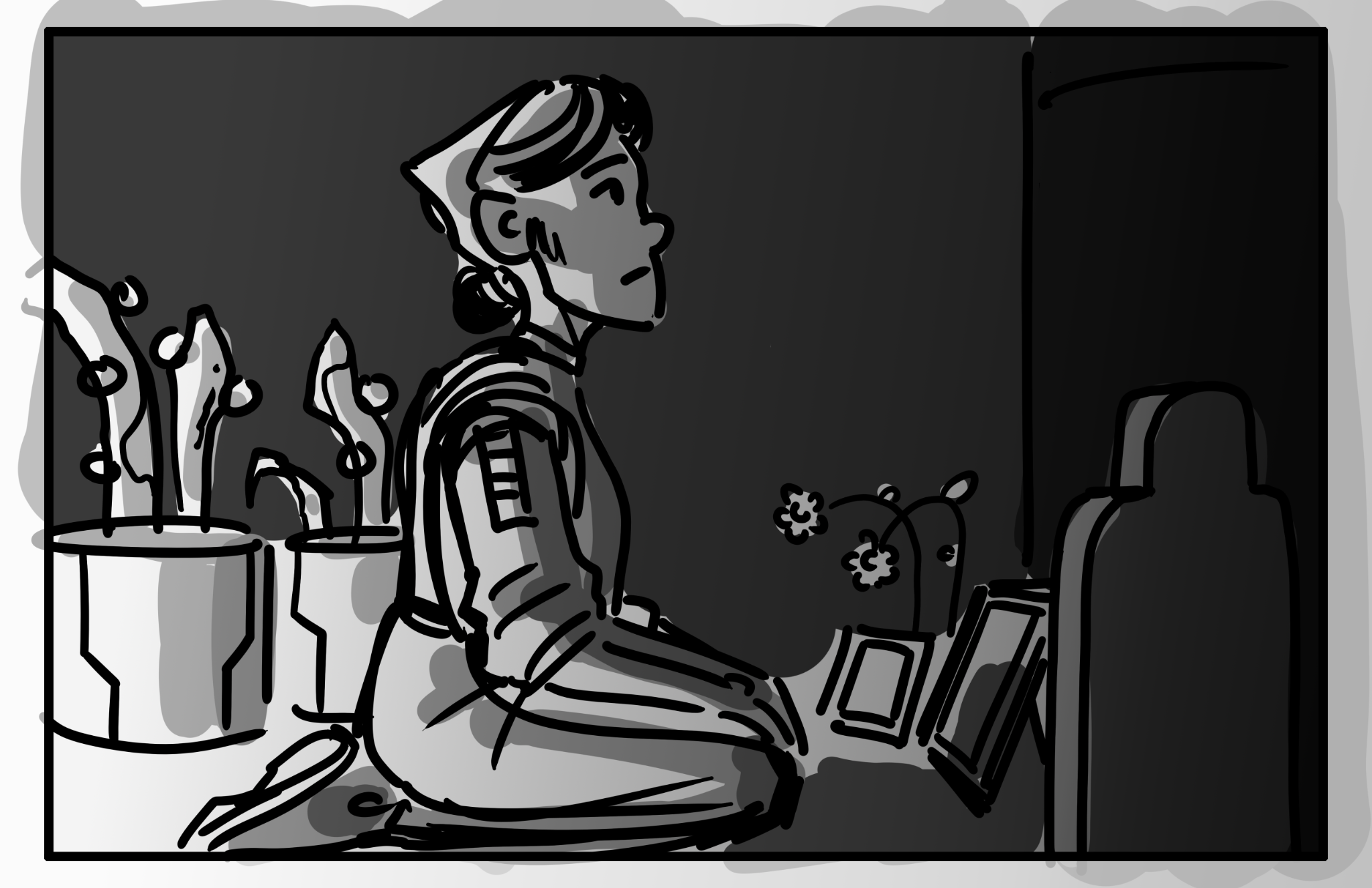 Storyboard panel, March 26, 2025