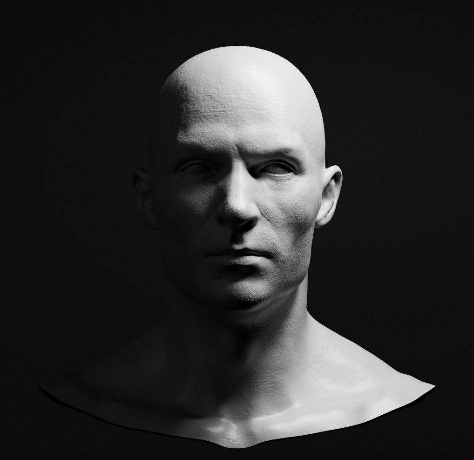 Godfather-inspired bust lighting study