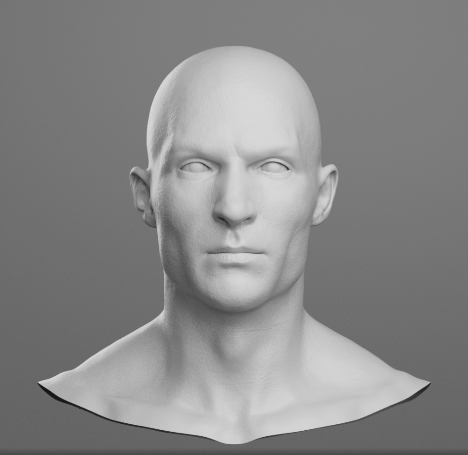 High key bust lighting study
