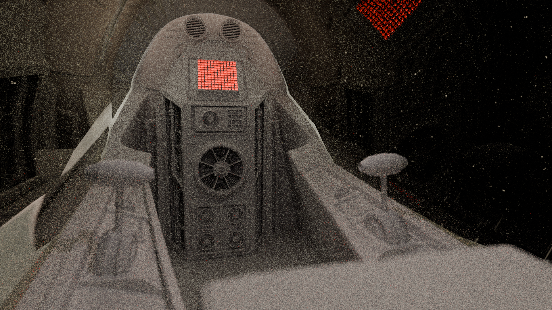 Early cockpit interior render