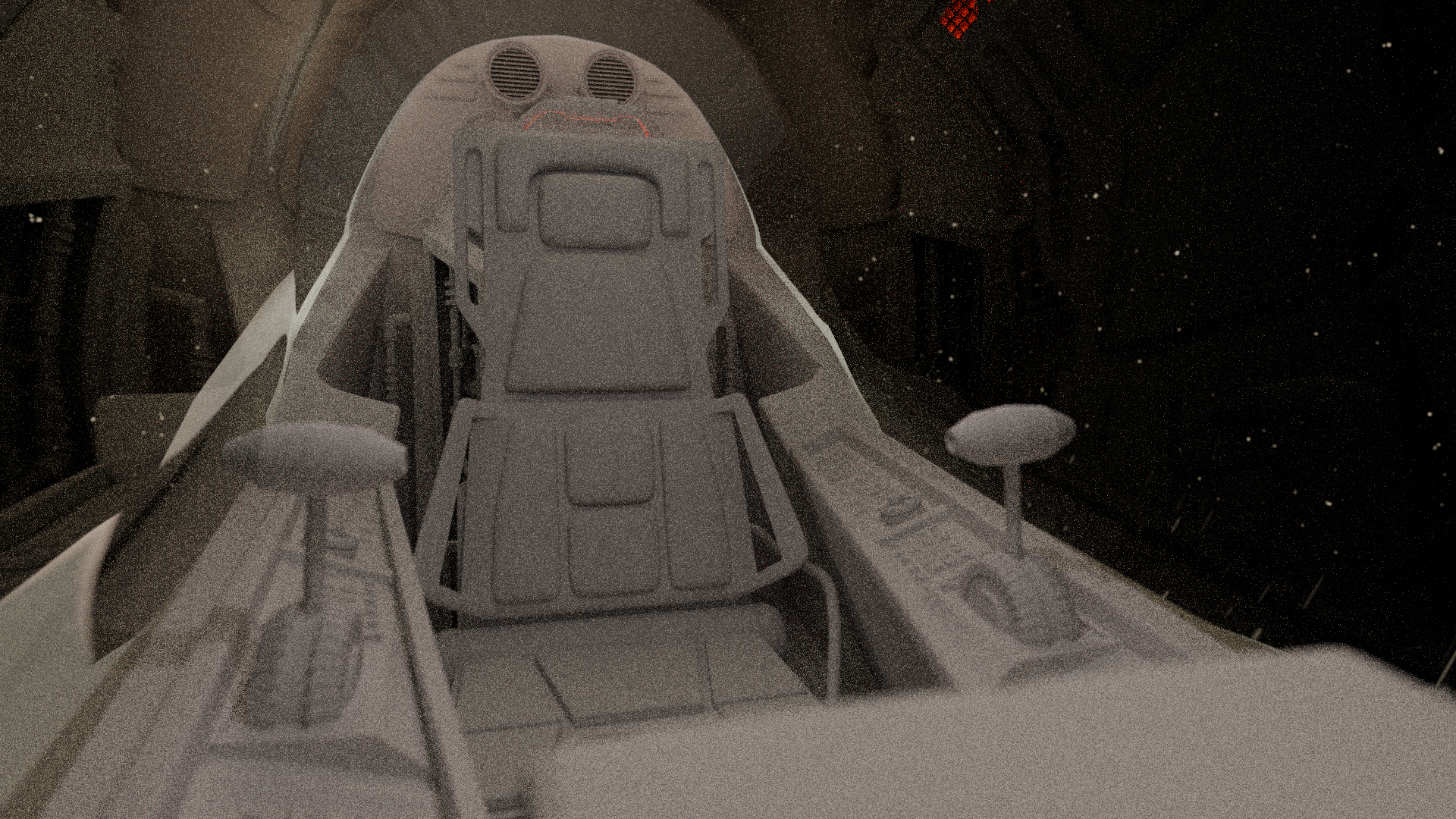 Cockpit seat modeling progress