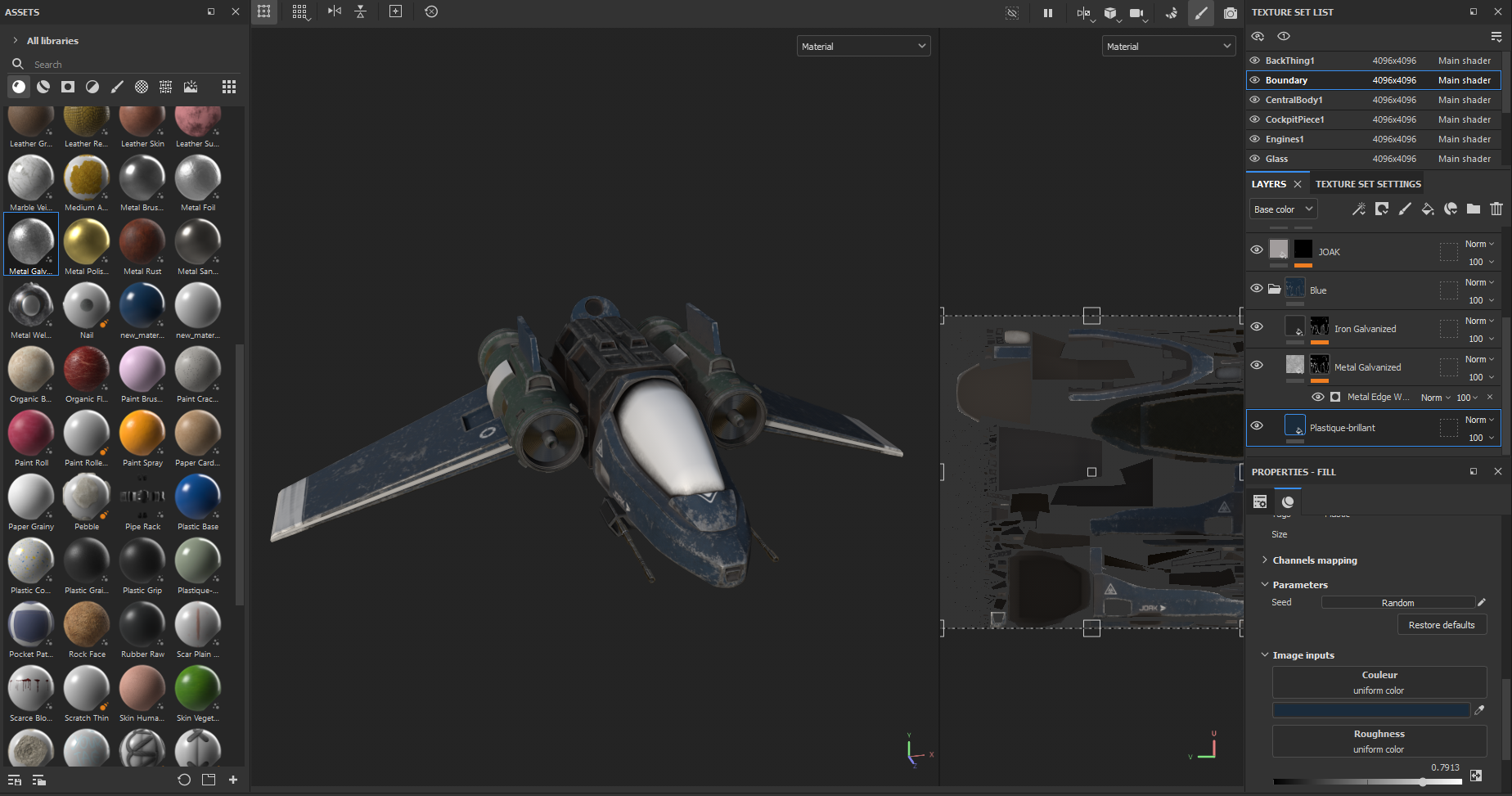 Ship texturing in Substance Painter