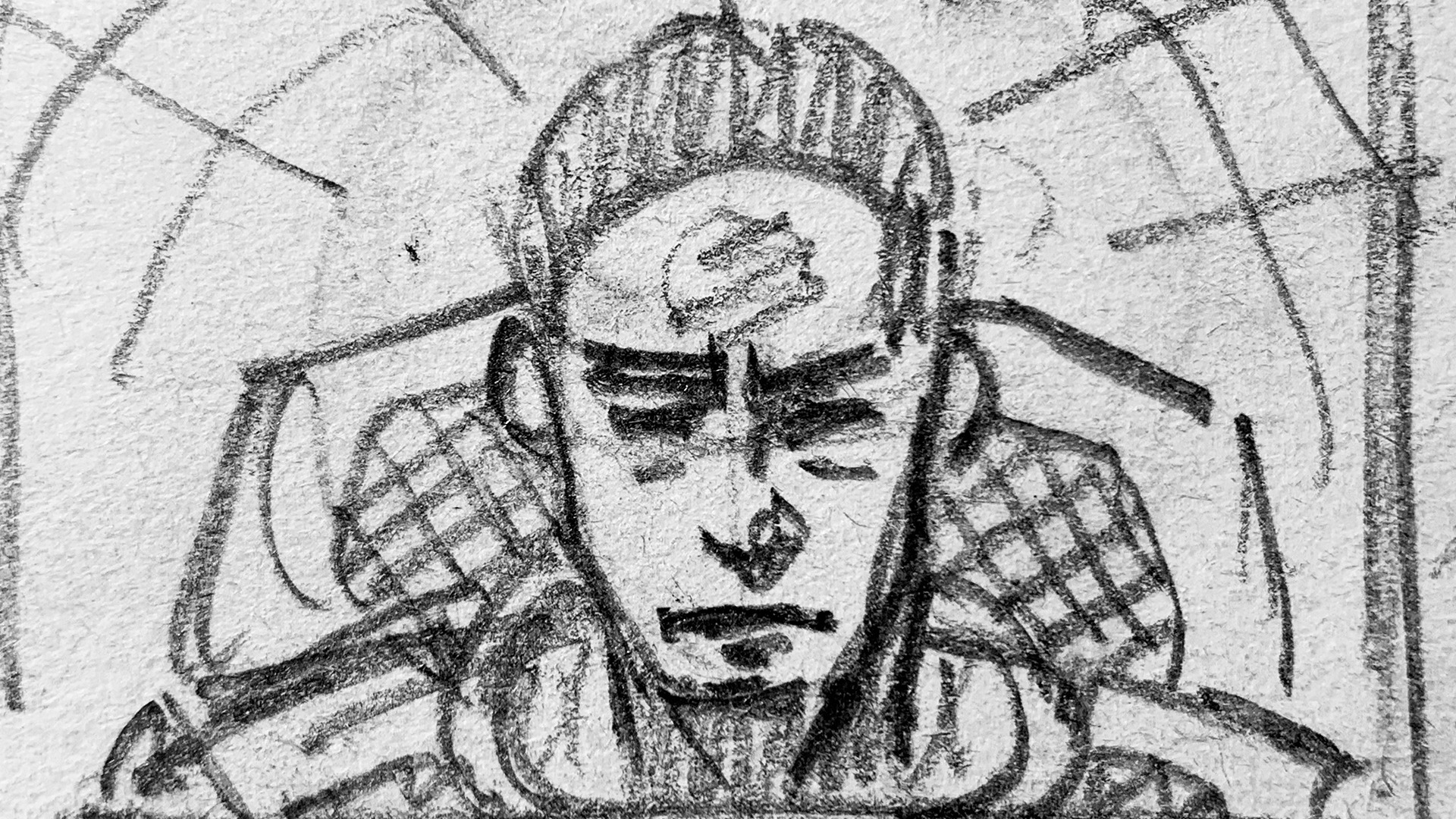 Rough Spaceman storyboard panel 4