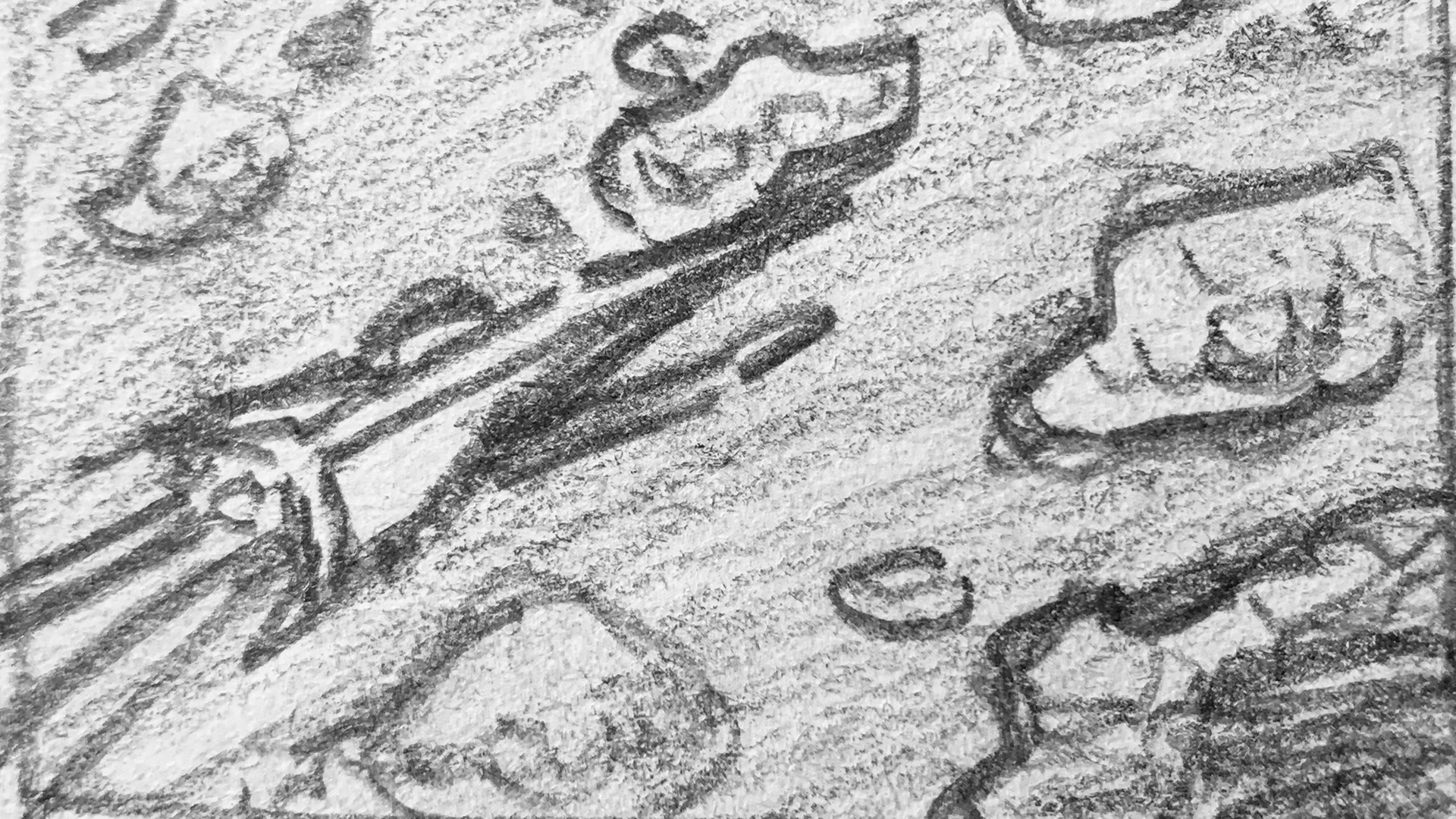 Rough Spaceman storyboard panel 9