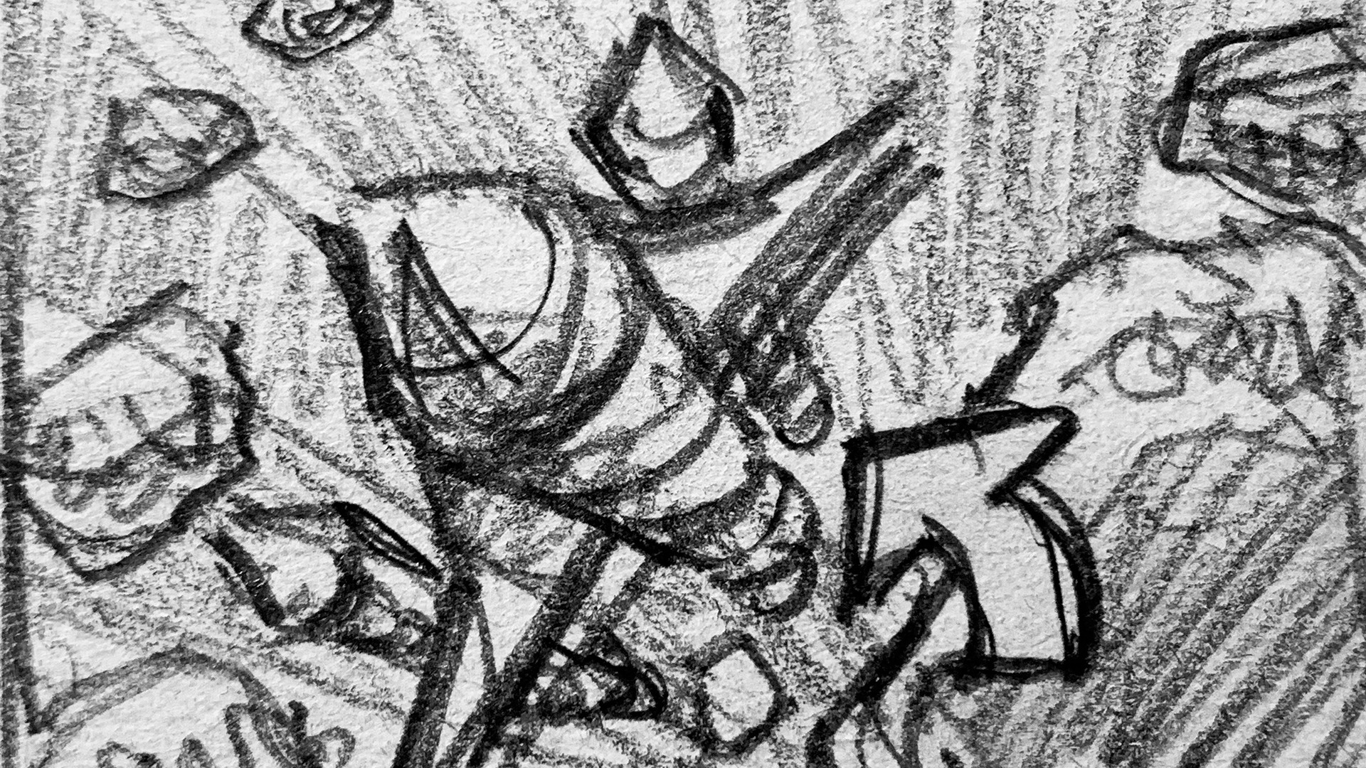 Rough Spaceman storyboard panel 14