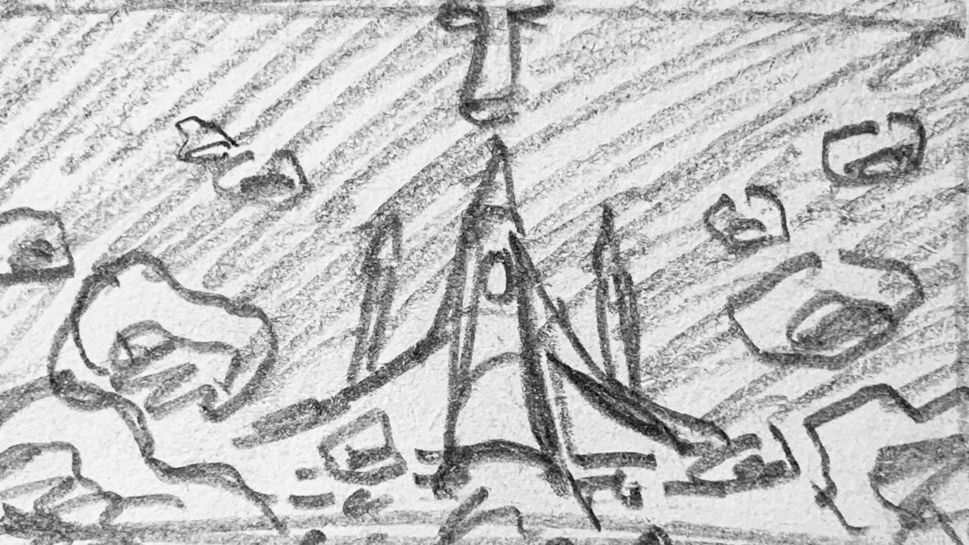 Rough Spaceman storyboard panel 18