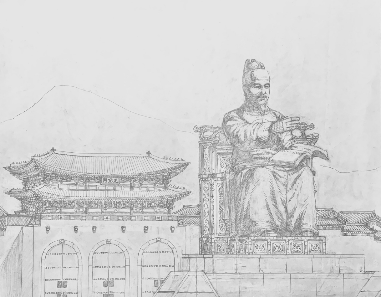 Gwanghwamun Square pencil process