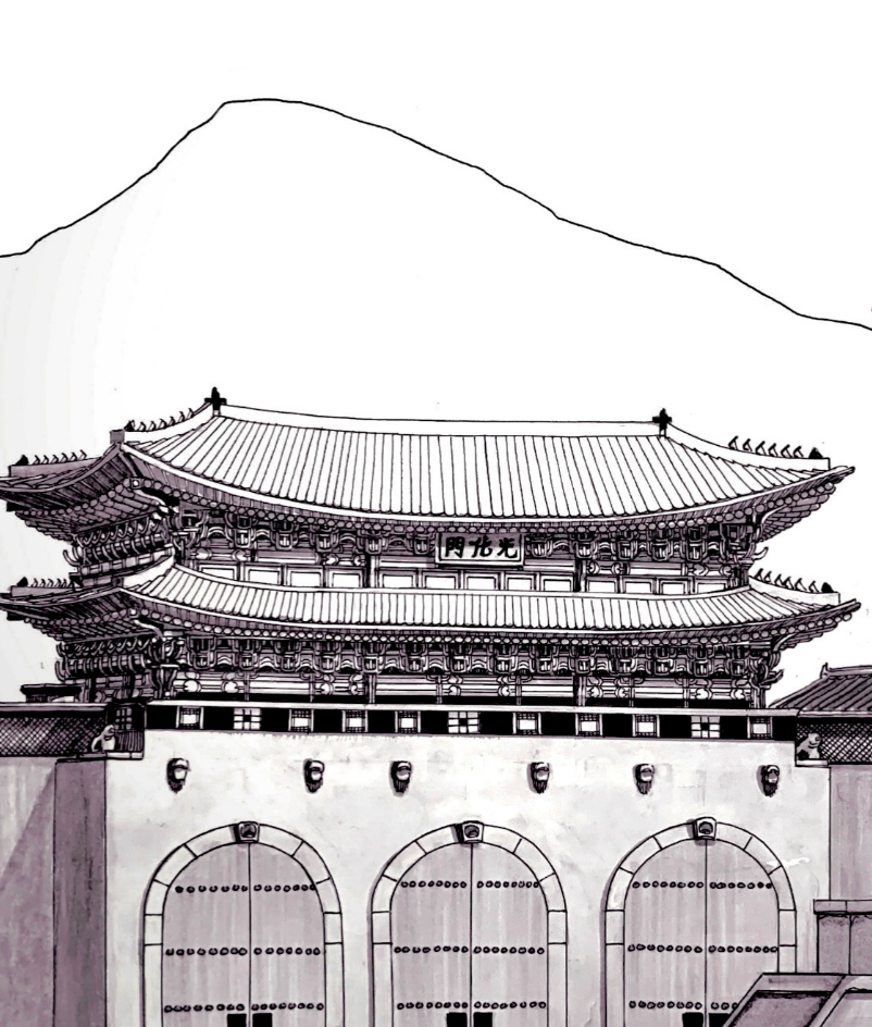Gwanghwamun Square architecture process detail