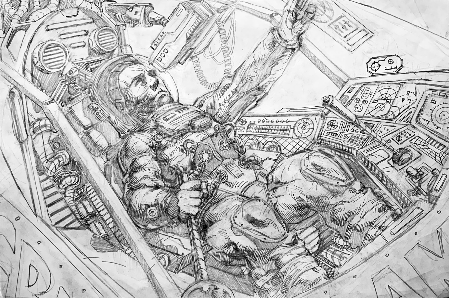 Space Explorer pencil process