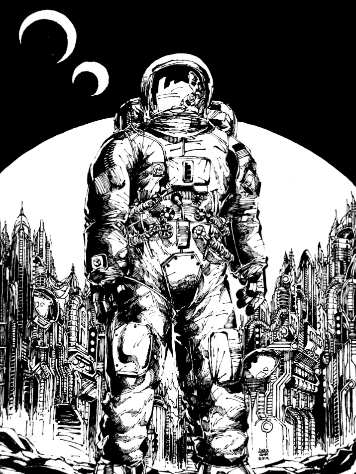 Spaceman ink process